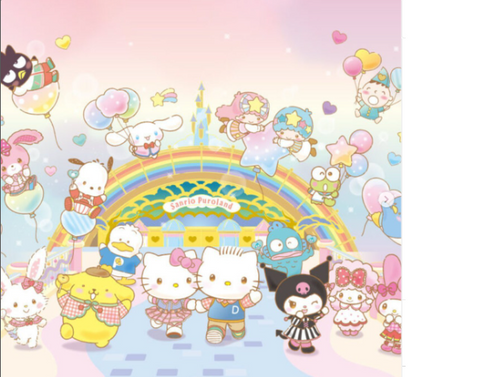 How Many Sanrio Characters Are There in 2024 Sanrio characters celebrating together.